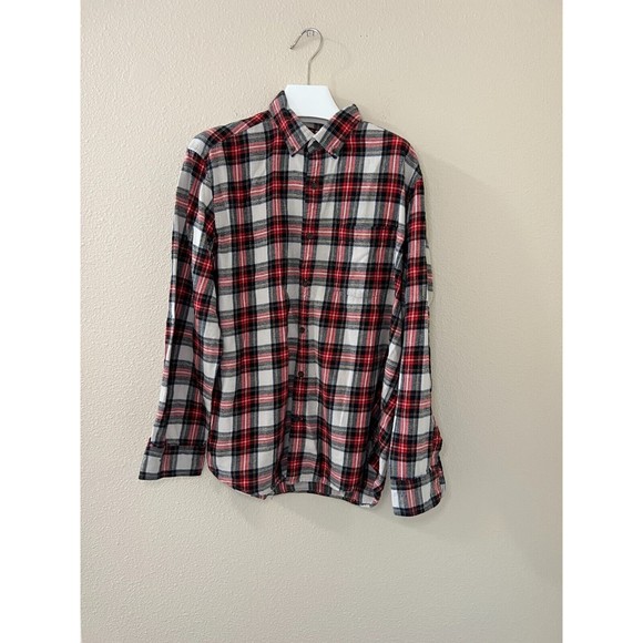 St. John's Bay Men's Plaid Flannel Classic Fit Button Down Shirt Size L - Picture 1 of 10